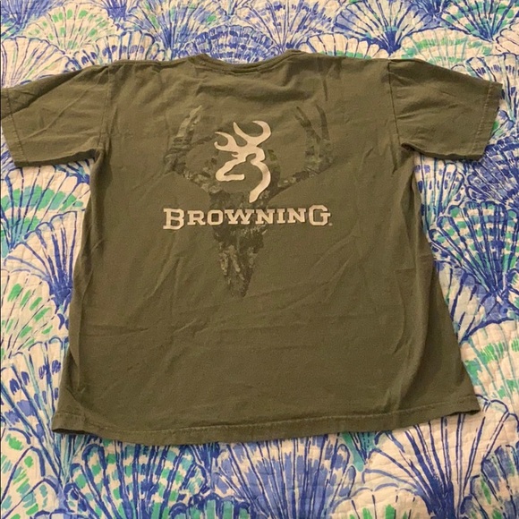 LAST CALL EXPIRES 11/20 Mossy oak green Browning hunting shirt - Picture 2 of 4